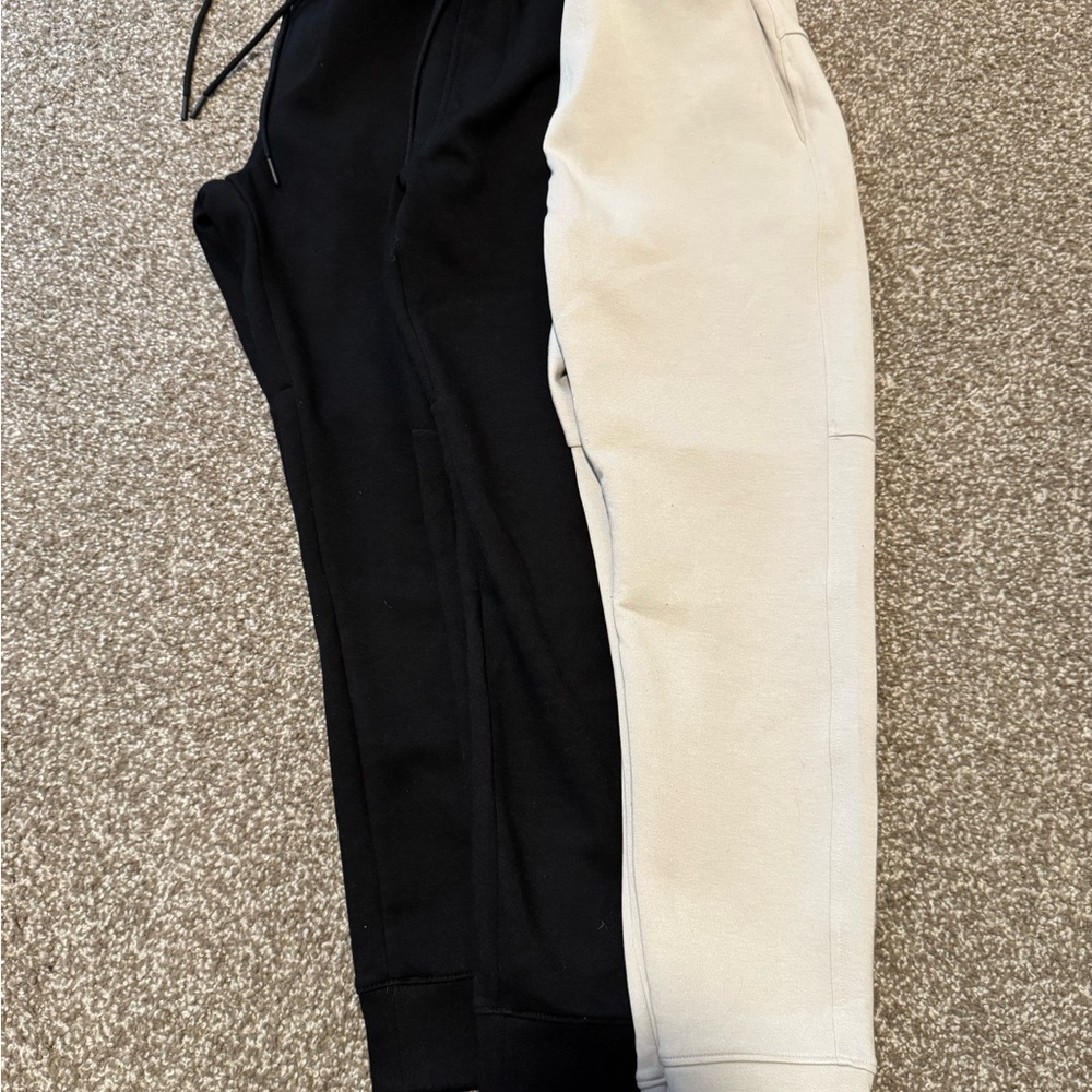 3 pair of Men's Black(2) and Tan(1) Jogger Pants